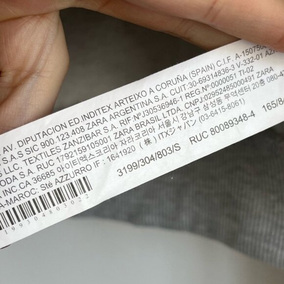 Zara Women Cropped Long Sleeve Sweatsuit Sweater Sweatshirt - Gray - S Small - Picture 8 of 9